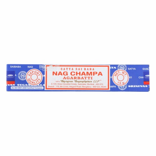 Sai Baba Nag Champa Agarbatti Incense - 15 g - Case of 12 Perspective: front