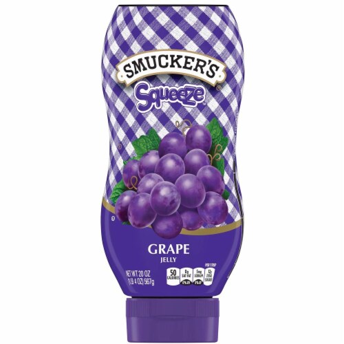 Smucker's 20 Ounce Squeeze Grape Jelly Perspective: front