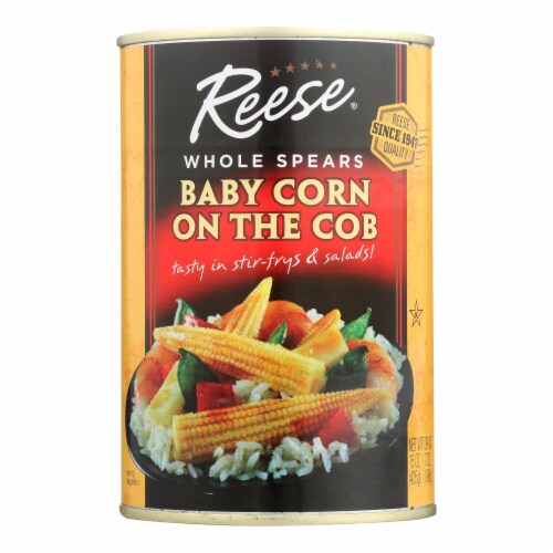 Reese - Baby Corn On The Cob - Case of 12 - 15 oz Perspective: front