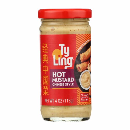 Ty Ling Mustard - Chinese - Hot - Case of 12 - 4 oz Perspective: front
