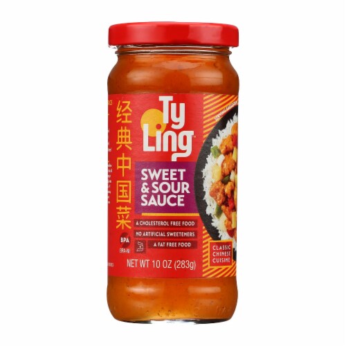 Ty Ling Sauce - Sweetsour - Case of 12 - 10 oz Perspective: front