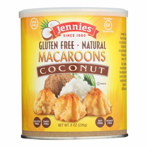 Jennie's Coconut Macaroon - Case of 12 - 8 oz. Perspective: front