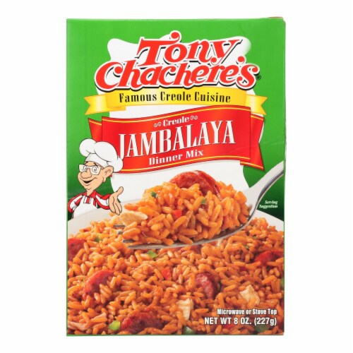 Tony Chachere's Famous Creole Cuisine Creole Jambalaya Dinner Mix  - Case of 12 - 8 OZ Perspective: front