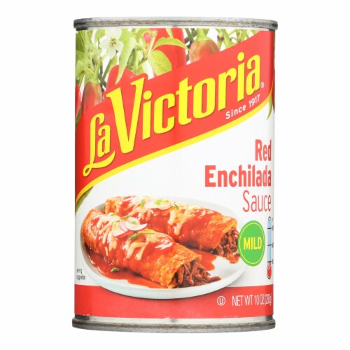 La Victoria - Red Enchilada Sauce - Mild - Case of 12 - 10 oz. Perspective: front