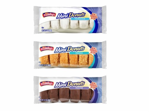 Mrs Freshleys Variety Mini Donuts - 72 per pack -- 1 each. Perspective: front