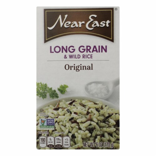 Near East Rice Pilaf Mix - Long Grain and Wild Rice - Case of 12 - 6 oz. Perspective: front