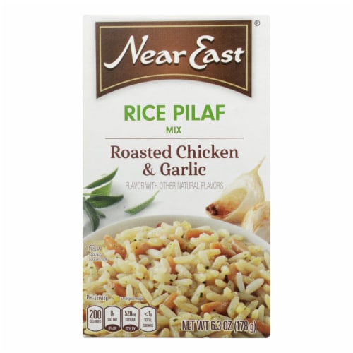 Near East Rice Pilaf Mix - Chicken and Garlic - Case of 12 - 6.3 oz. Perspective: front