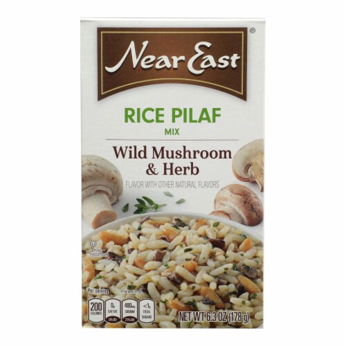Near East Rice Pilaf Mix - Mushrooms and Herbs - Case of 12 - 6.3 oz. Perspective: front