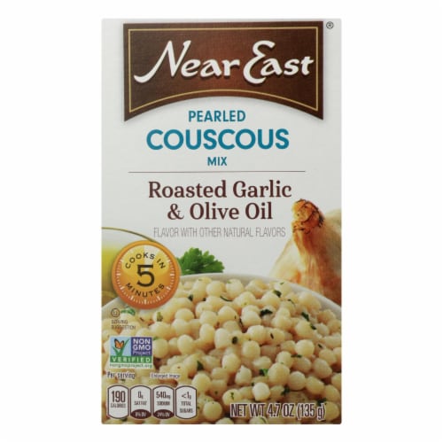 Near East Couscous - Garlic and Olive Oil - Case of 12 - 4.7 oz. Perspective: front