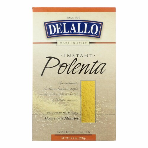 Delallo Instant Polenta  - Case of 12 - 9.2 OZ Perspective: front