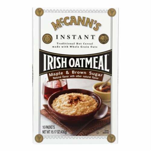 Mccann's Irish Oatmeal - Oatmeal Maple Brown Sugar - Case of 12-15.1 OZ Perspective: front