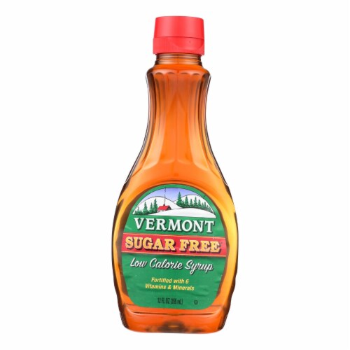 Maple Grove Farms - Vermont Sugar Free Low Calorie Syrup - Case of 12 - 12 Fl oz. Perspective: front