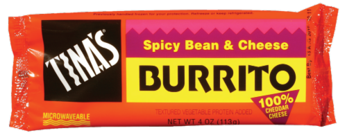 Tina's Spicy Bean & Cheese Burrito Case Sale Perspective: front