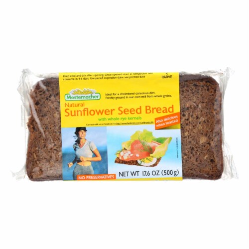 Mestemacher Bread Bread - Sunflower Seed - 17.6 oz - case of 12 Perspective: front