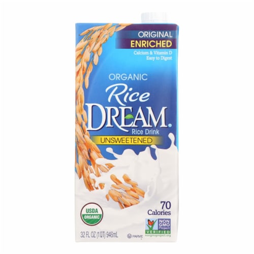 Rice Dream Organic Rice Drink - Original - Case of 12 - 32 Fl oz. Perspective: front