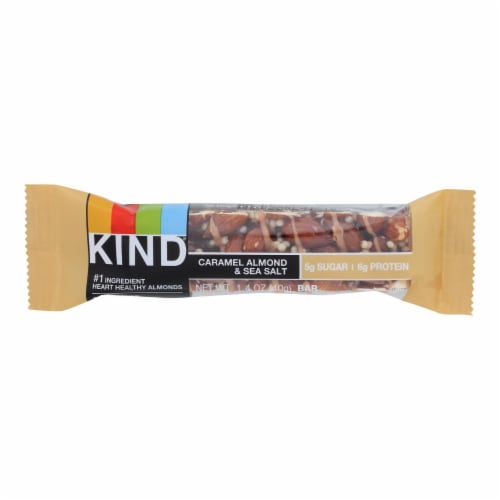 Kind Bar - Caramel Almond and Sea Salt - 1.4 oz Bars - Pack of 12 Perspective: front