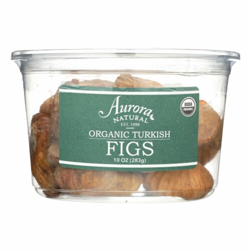 Aurora Natural Products - Organic Turkish Figs - Case of 12 - 10 oz. Perspective: front