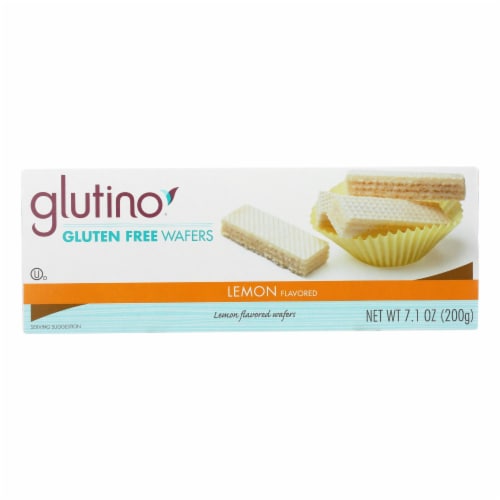 Glutino Wafer Bites - Lemon - Case of 12 - 7.1 oz. Perspective: front