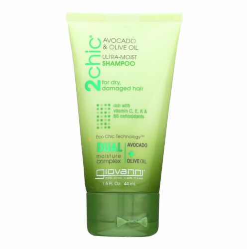 Giovanni Hair Shampoo - 2Chic Ultra-Moist With Avocado and Olive Oil -Case  of 12  fl oz, Case of 12  FZ each - Harris Teeter