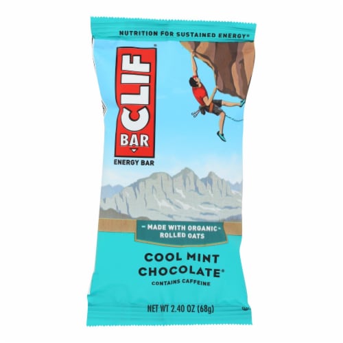 Clif Bar - Organic Cool Mint Chocolate 2.4 oz - Pack of 12 Perspective: front