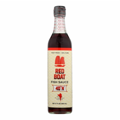 Red Boat Fish Sauce's Primary Ingredient  - Case of 12 - 17 OZ Perspective: front