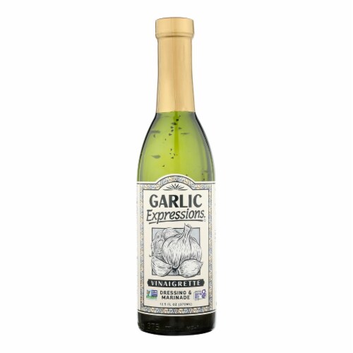 Garlic Expressions Salad Dressing - Vinaigrete - Case of 12 - 12.5 oz Perspective: front