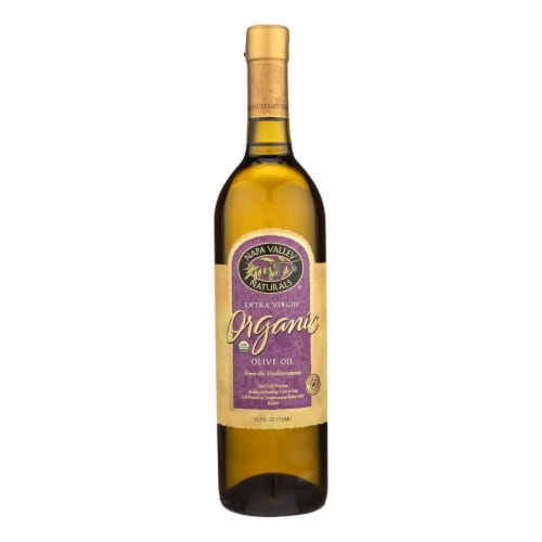 Napa Valley Naturals Organic Extra Virgin Oil - Olive - Case of 12 - 25.4 Fl oz. Perspective: front