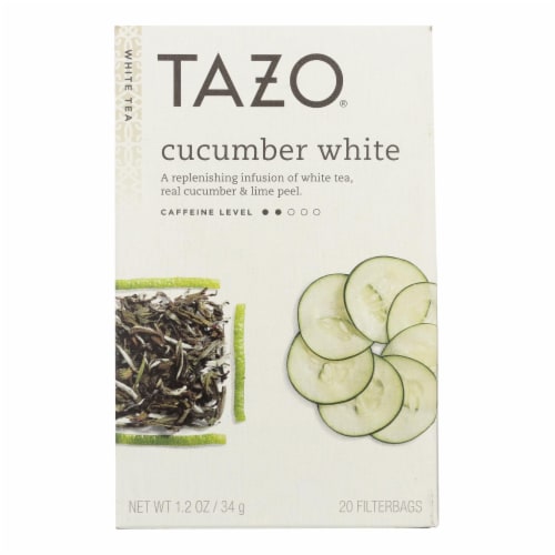 Tazo Cucumber White Tea  - Case of 6 - 20 BAG Perspective: front
