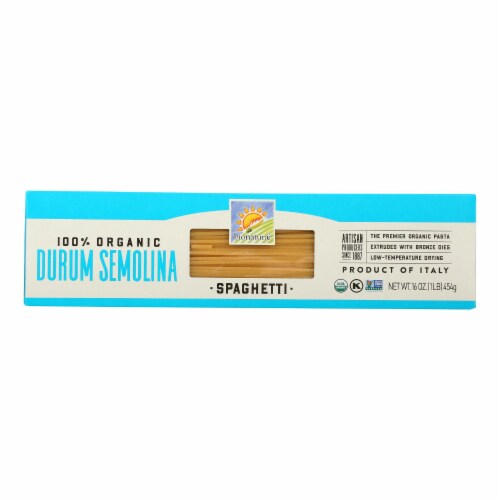 Bionaturae Pasta - Organic - 100 Percent Durum Semolina - Spaghetti - 16 oz - case of 12 Perspective: front
