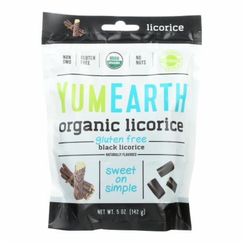 Yumearth Organics Licorice - Organic - Black - Soft - Case of 12 - 5 oz Perspective: front