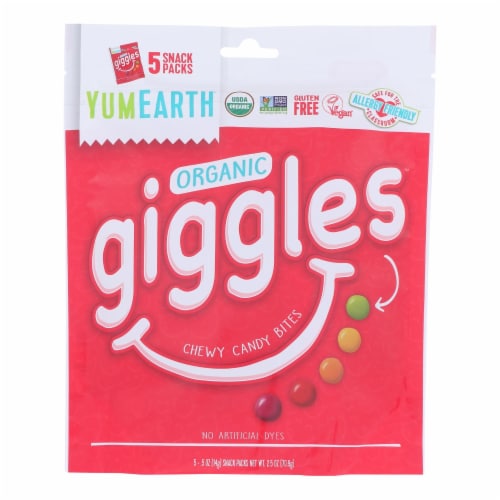 Yumearth - Candy Bag Og2 Giggles - CS of 12-5/.5 OZ Perspective: front