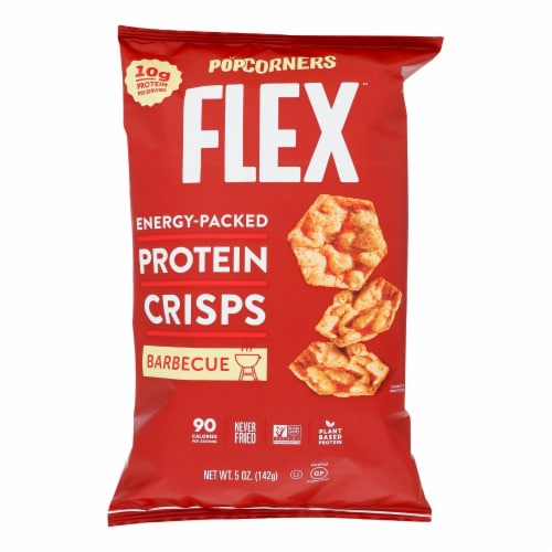 Popcorners - Protein Crisps Flex BBQ - Case of 12 - 5 OZ Perspective: front