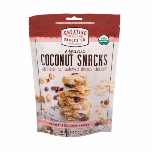 Creative Snacks - Bag - Coconut - Cranberry Nut - Case of 12 - 4 oz Perspective: front