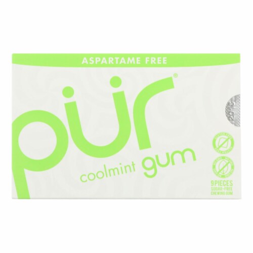 Pur Gum - Coolmint - Aspartame Free - 9 Pieces - 12.6 g - Case of 12 Perspective: front