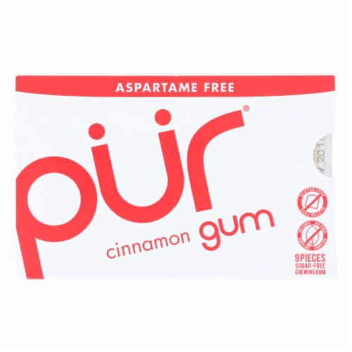 Pur Gum Cinnamon and more! Aspartame Free 2.8 Oz 57 Pieces Chewing Gum