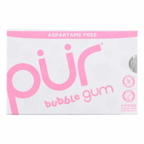 Pur Gum Bubble Gum - Sugar Free - Case of 12 - 9 count, Case of 12 - 9 CT  each - Fry's Food Stores