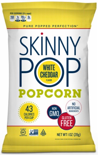 Skinnypop White Cheddar Popcorn, 1 Ounce -- 6 per case. Perspective: front