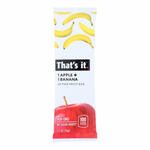 That's It Fruit Bar - Apple and Banana 1.2 oz - Pack of 12 Perspective: front