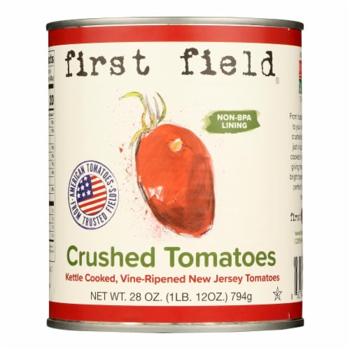 First Field Crushed Tomatoes Case of 12 28 OZ, Case of 12 28 OZ