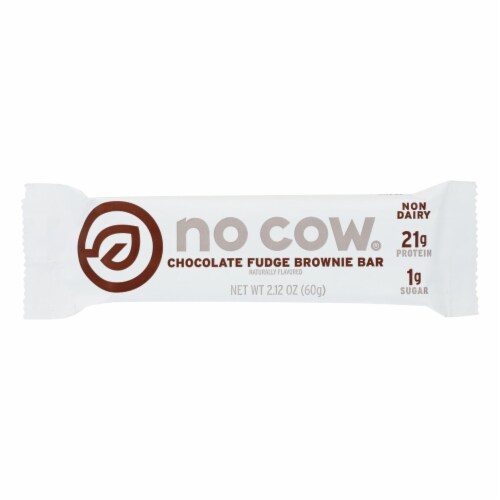 D's Natural No Cow Bar In Chocolate Fudge Brownie 2.12 OZ - Pack of 12 Perspective: front