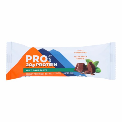 Probar Organic Mint Chocolate Core Bar - Case of 12 - 2.46 oz Perspective: front