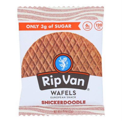 Rip Vanilla Wafels - Wafel Snickerdoodle Singl - Case of 12 - 1.16 OZ Perspective: front