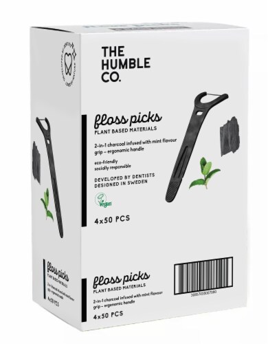 Humble Co. Floss Picks - Mint Flavor Perspective: front