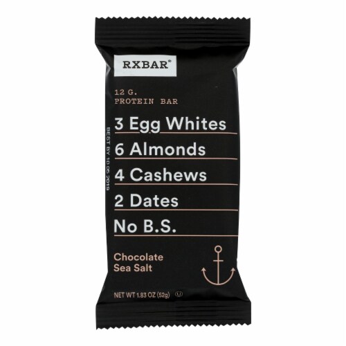 RxBar - Protein Bar - Chocolate Sea Salt 1.83 oz. - Pack of 12 Perspective: front