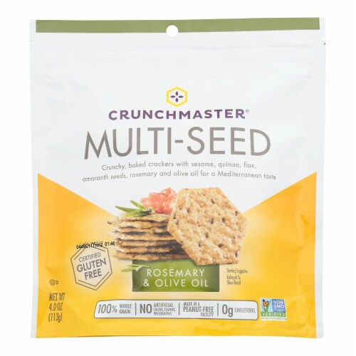 Crunchmaster - Multiseed Crckr Rsmry&olv - Case of 12 - 4 OZ Perspective: front