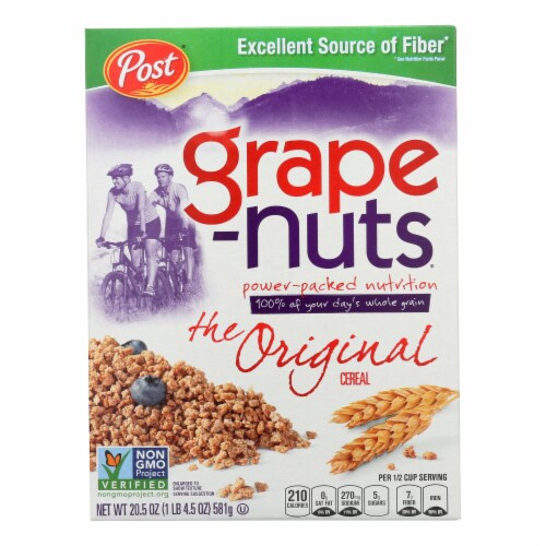 Post Grape-Nuts The Original Cereal  - Case of 12 - 20.5 OZ Perspective: front