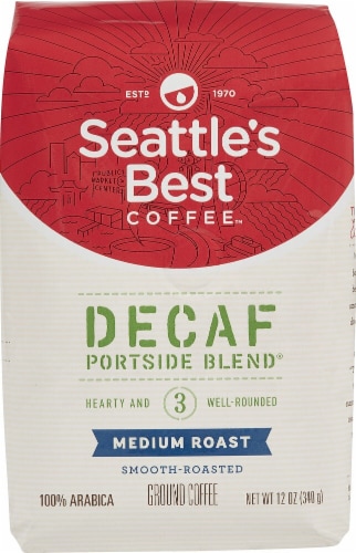 Seattle's Best Coffee Portside Blend Decaf Medium Roast Ground Coffee Perspective: front