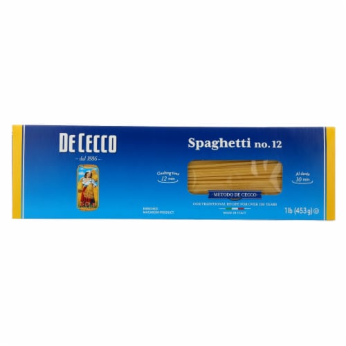 De Cecco Pasta - Spaghetti Pasta - Case of 20 - 16 oz. Perspective: front