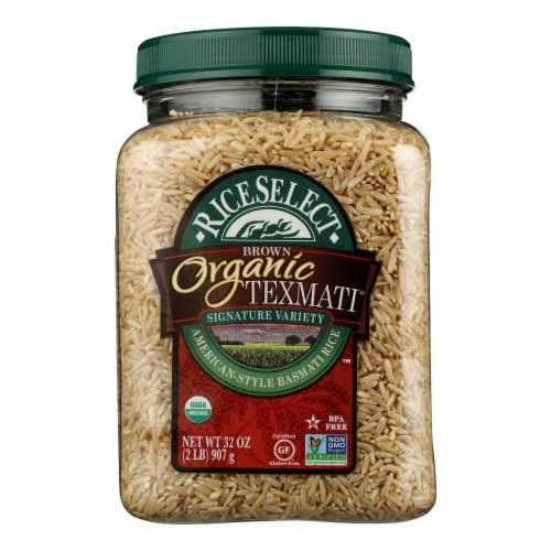 RiceSelect Organic Texmati Long Grain Brown Rice (4 Pack) Perspective: front
