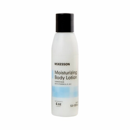 McKesson Summer Rain Scent Hand and Body Moisturizer Lotion 4 oz. Bottle 53-1351-4 48 Ct Perspective: front